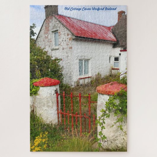 Oud Cottage Carne Wexford Ierland. Legpuzzel (Verticaal)