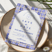 Oud Delfts Patchwork Bruiloft Save The Date