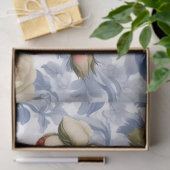 Oud Delftsblauw Wilde Rozen Tissuepapier (Geschenk)
