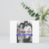 OUD DESTIN BRIEFKAART~~CAPTAIN & WIFE, 1942 BRIEFKAART (Staand voorkant)