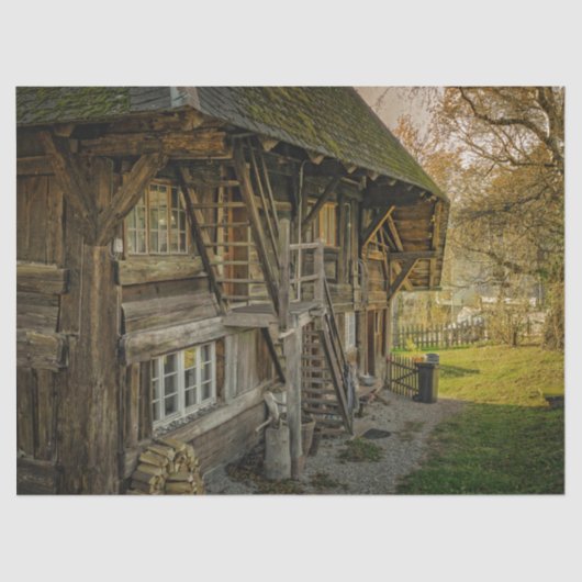 Oud document voor afgedankte zelfontleding tissuepapier (Voorkant)