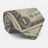 Oud Dollar Feest Stropdas (Opgerold)