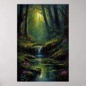 Oud donker bos poster (Voorkant)