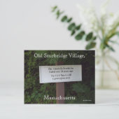 Oud dorp Sturbridge, Massachusetts Briefkaart (Staand voorkant)