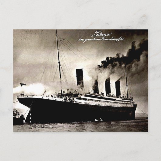 Oud Duits Briefkaart - Titanic (Voorkant)