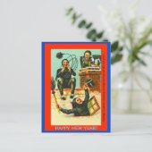 Oud Duits Nieuwjaar Briefkaart kopie schoorsteen S (Staand voorkant)