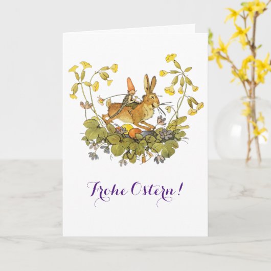 Oud Duits Pasen     Kaart (Gele Bloem)