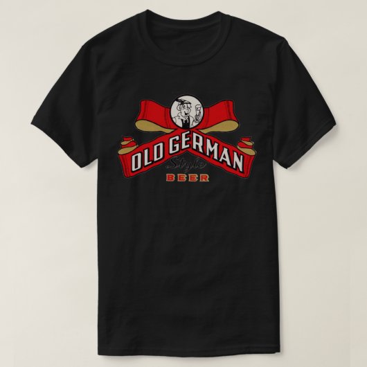 Oud Duits stijl bier T-shirt (Design voorkant)