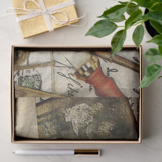  oud e-mail Ephemera-debetpapier Tissuepapier (Geschenk)