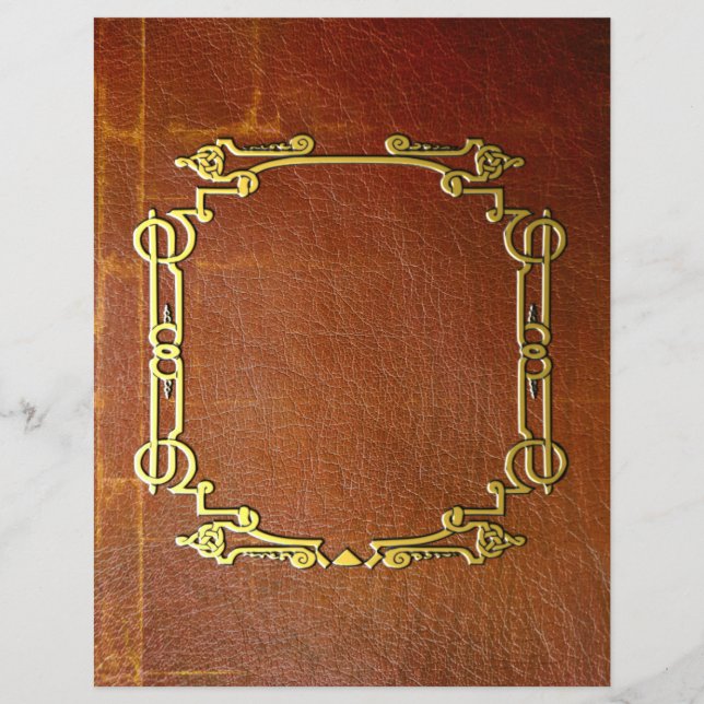 Oud -effect Faux-leder-scrapbook (Voorkant)