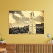 OUD EFFECT FOTO op middeleeuwse towercanvasafdruk Canvas Afdruk (Insitu (Woonkamer))