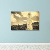OUD EFFECT FOTO op middeleeuwse towercanvasafdruk Canvas Afdruk (Insitu (Houten vloer))