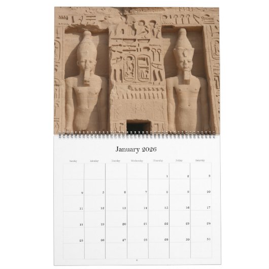Oud Egypte 2025 Groot Kalender (Jan 2026)