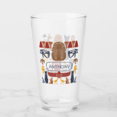 Oud Egypte Egyptische Graphics Collage Glas (Voorkant)