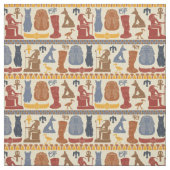 Oud Egypte Egyptische Graphics Collage Stof (Swatch)