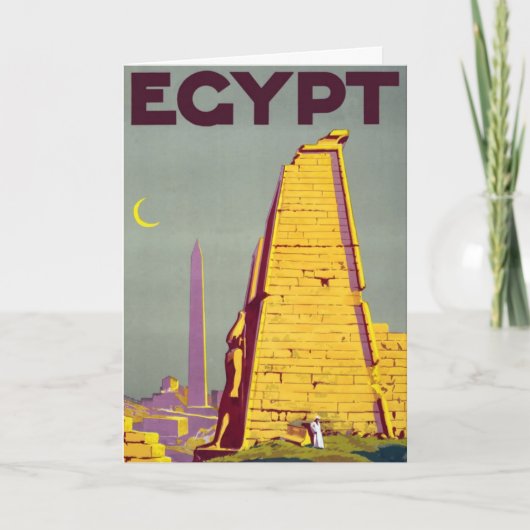  oud Egypte roert het Briefkaart van reizen (Voorkant)