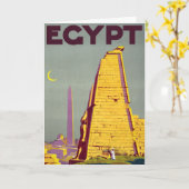  oud Egypte roert het Briefkaart van reizen (Gele Bloem)