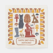 Oud Egypte Theme Custom Party Servet (Voorkant)