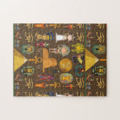 Oud Egyptisch hiëroglief -Patroonsymbool  Legpuzzel (Horizontaal)