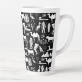 Oud-Egyptisch hiërogliefsymboolpatroon Latte Mok (Rechts)
