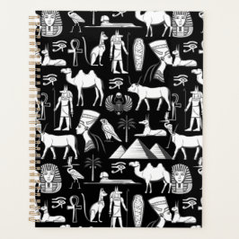 Oud-Egyptisch hiërogliefsymboolpatroon      Planner