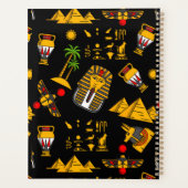 Oud Egyptisch hiëroglifisch patroon achtergrond Planner (Achterkant)