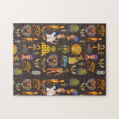 Oud Egyptisch hiëroglifisch patroonsymbool Legpuzzel (Horizontaal)