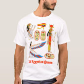 Oud Egyptisch koninginnencadeau en pharaohs T-shirt (Voorkant)