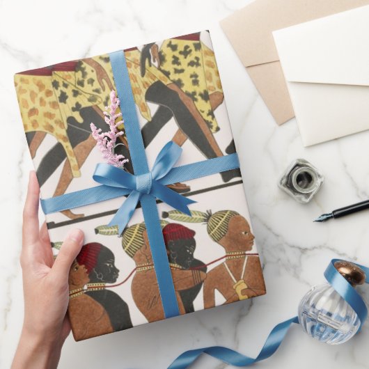Oud-Egyptisch kunstpatroon Inpakpapier (Geschenken)