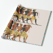 Oud-Egyptisch kunstpatroon Inpakpapier (Uitgerold)