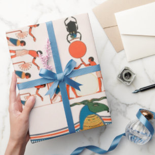 Oud-Egyptisch kunstpatroon Inpakpapier
