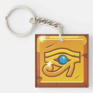 Oud-Egyptisch Oog van Horus Beschermingsteken Sleutelhanger