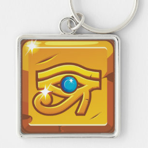 Oud-Egyptisch Oog van Horus Beschermingsteken Sleutelhanger