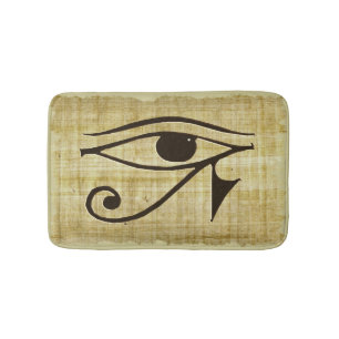 Oud Egyptisch Oog van Horus op Faux Papyrus Badmat