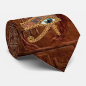 Oud Egyptisch Oog van Horus Wadjet Necktie Stropdas (Opgerold)