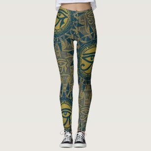 Oud Egyptisch Oog van Ra Zonnesymbool Leggings