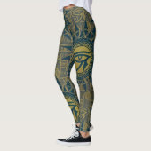 Oud Egyptisch Oog van Ra Zonnesymbool Leggings (Links)