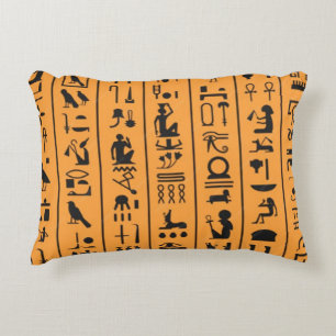Oud Egyptisch Schrijversschrift Oker Woestijn Accent Kussen