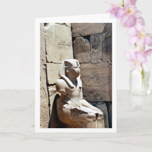 Oud-Egyptisch standbeeld, Luxor, Egypte Kaart