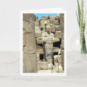 Oud-Egyptisch standbeeld, Luxor, Egypte Kaart (Voorkant)