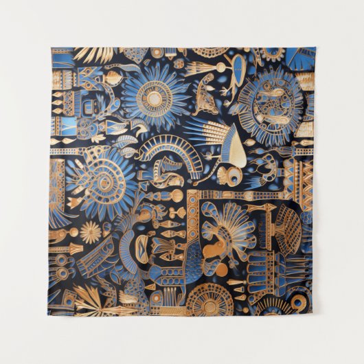 Oud-Egyptisch textieltapijt Wandkleed (Voorkant (horizontaal))