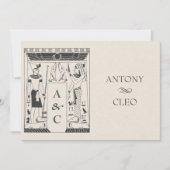 Oud-Egyptische bruiloft Kaart (Voorkant)