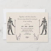 Oud-Egyptische bruiloft Kaart (Achterkant)