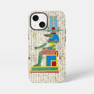 Oud Egyptische God Sobek Hiërogliefen Ontwerp iPhone 13 Mini Hoesje