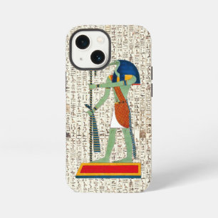 Oud Egyptische God Thoth Hiërogliefen Ontwerp iPhone 13 Mini Hoesje