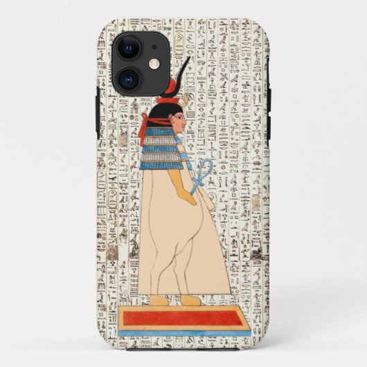 Oud-Egyptische godin hiërogliefen ontwerp Case-Mate iPhone Case (Achterkant)