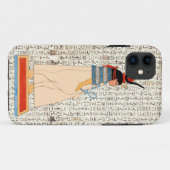 Oud-Egyptische godin hiërogliefen ontwerp Case-Mate iPhone Case (Achterkant (horizontaal))
