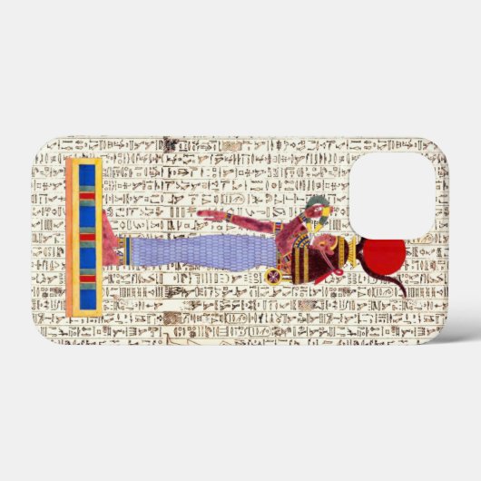 Oud-Egyptische godin hiërogliefen ontwerp Case-Mate iPhone Case (Achterkant (horizontaal))