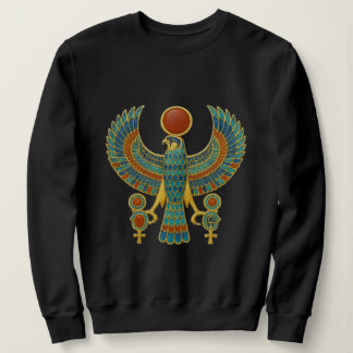 Oud-Egyptische Horus Geverde Zonnegod Grafische Sw Trui