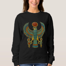 Oud-Egyptische Horus Geverde Zonnegod Grafische Sw